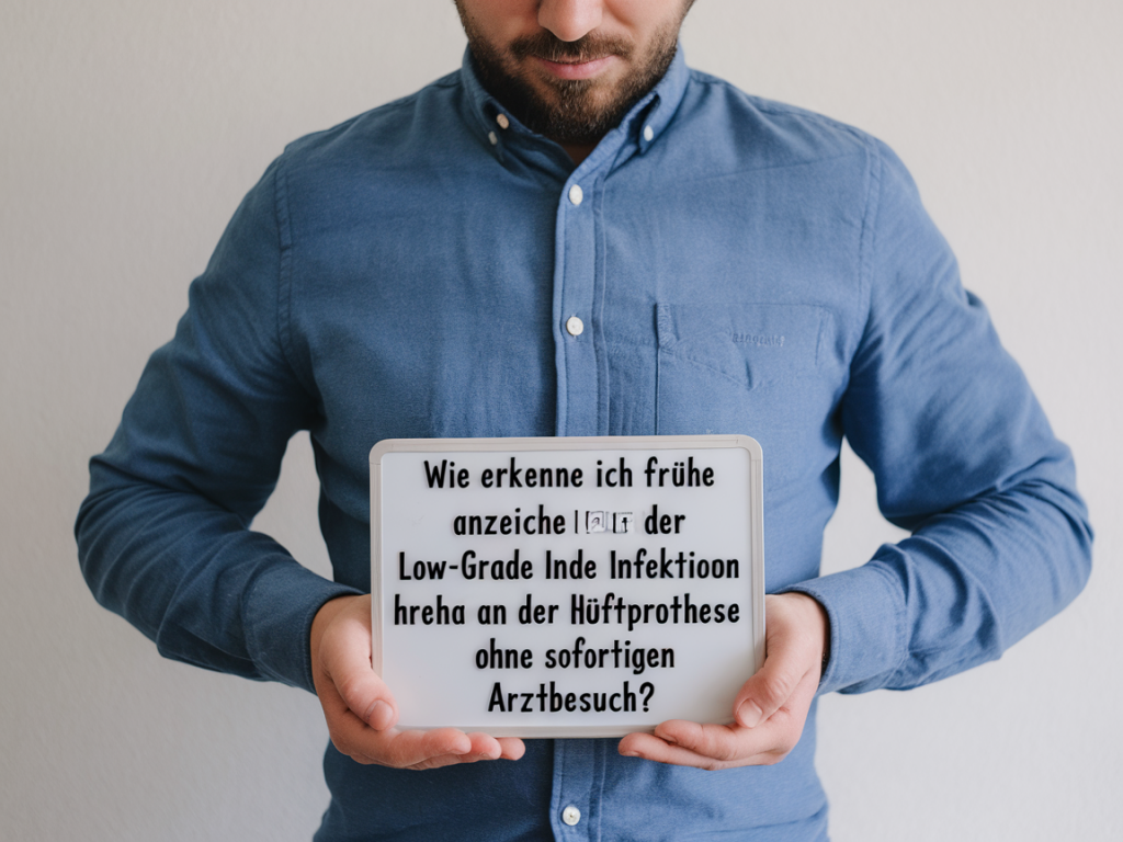 Wie erkenne ich frühe anzeichen einer low‑grade infektion an der hüftprothese ohne sofortigen arztbesuch