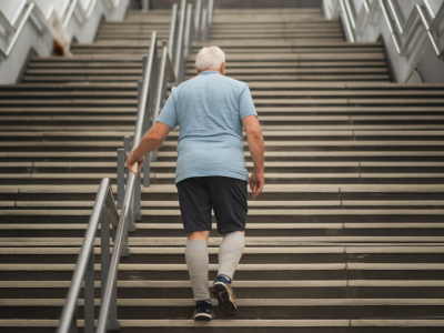 Alltagsstrategien, um treppensteigen sicherer zu machen nach hüftprothese